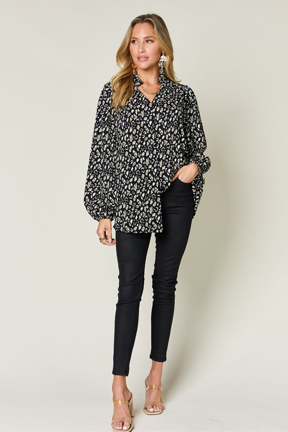 Serena Leopard Print Blouse