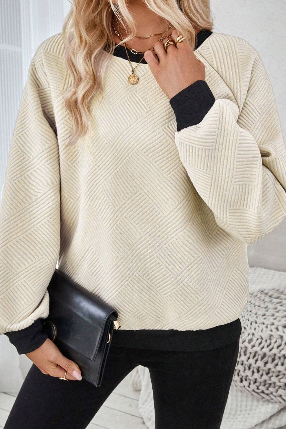 Isolde Textured Sweatshirt