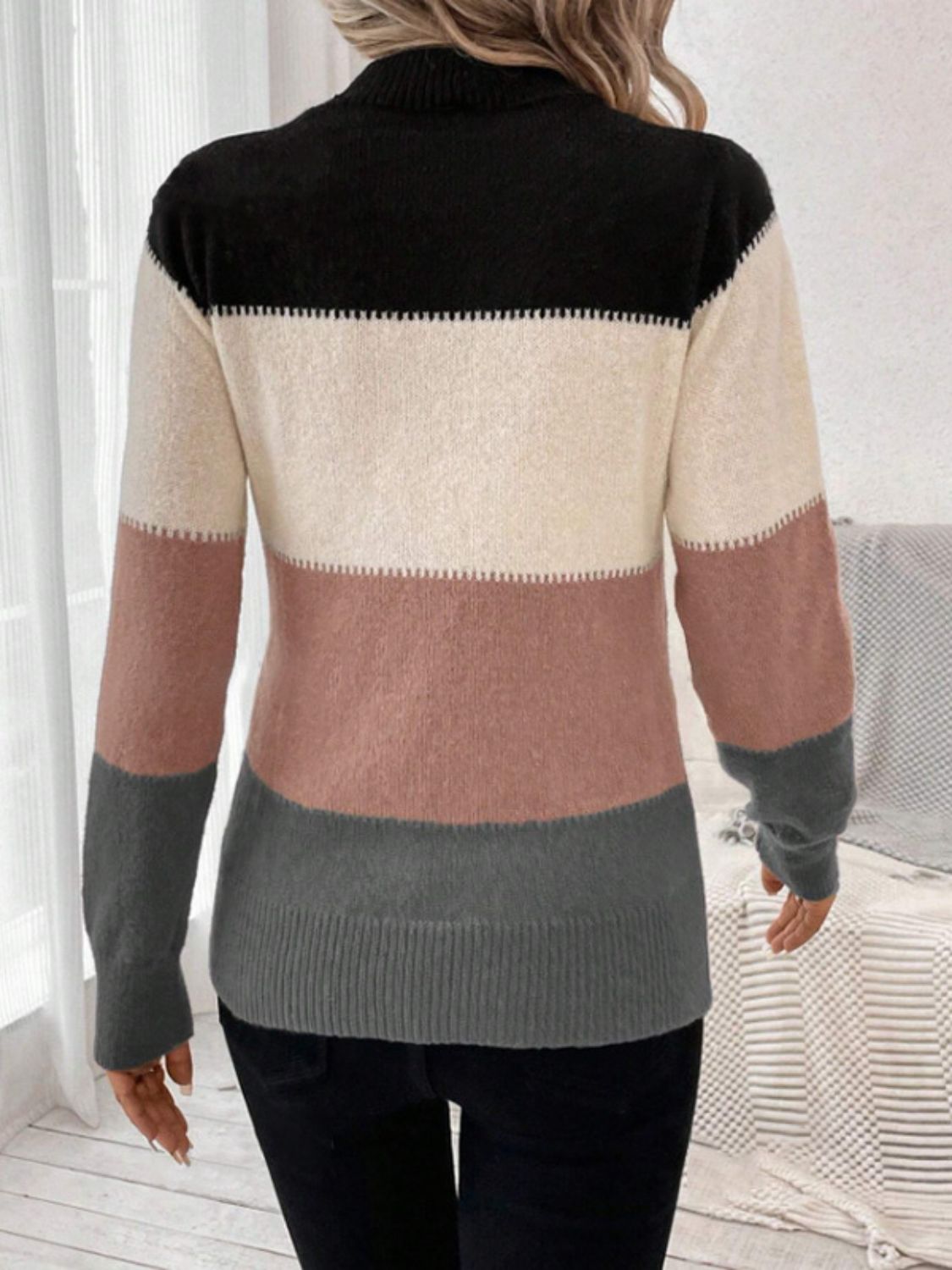 Hazelwood Color Block Sweater