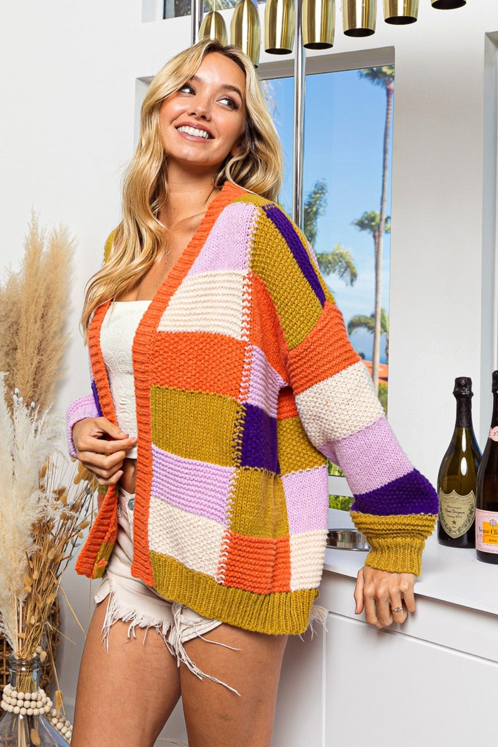 Ivy Bold & Cozy Color Block Cardigan