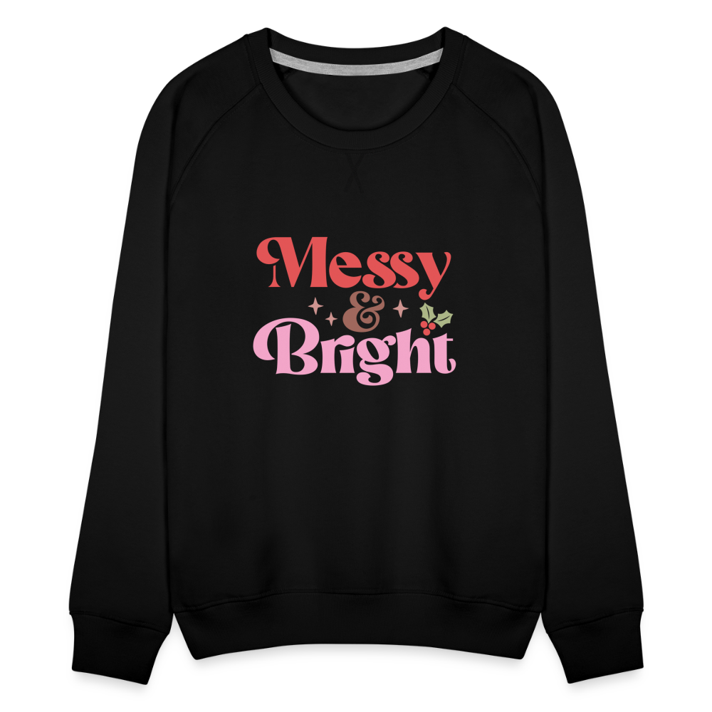Messy & Bright Holiday Sweatshirt - black