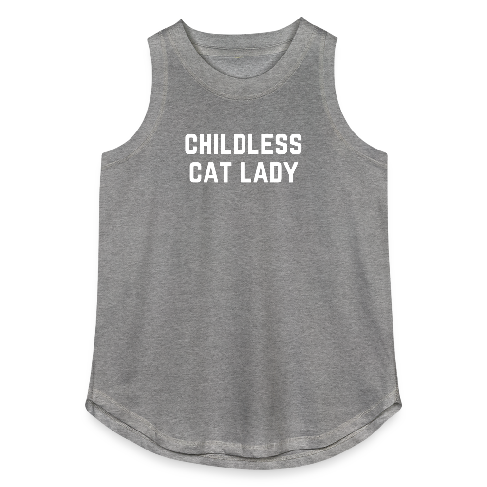 Childless Cat Lady Women's Relaxed Tank Top - granite heather