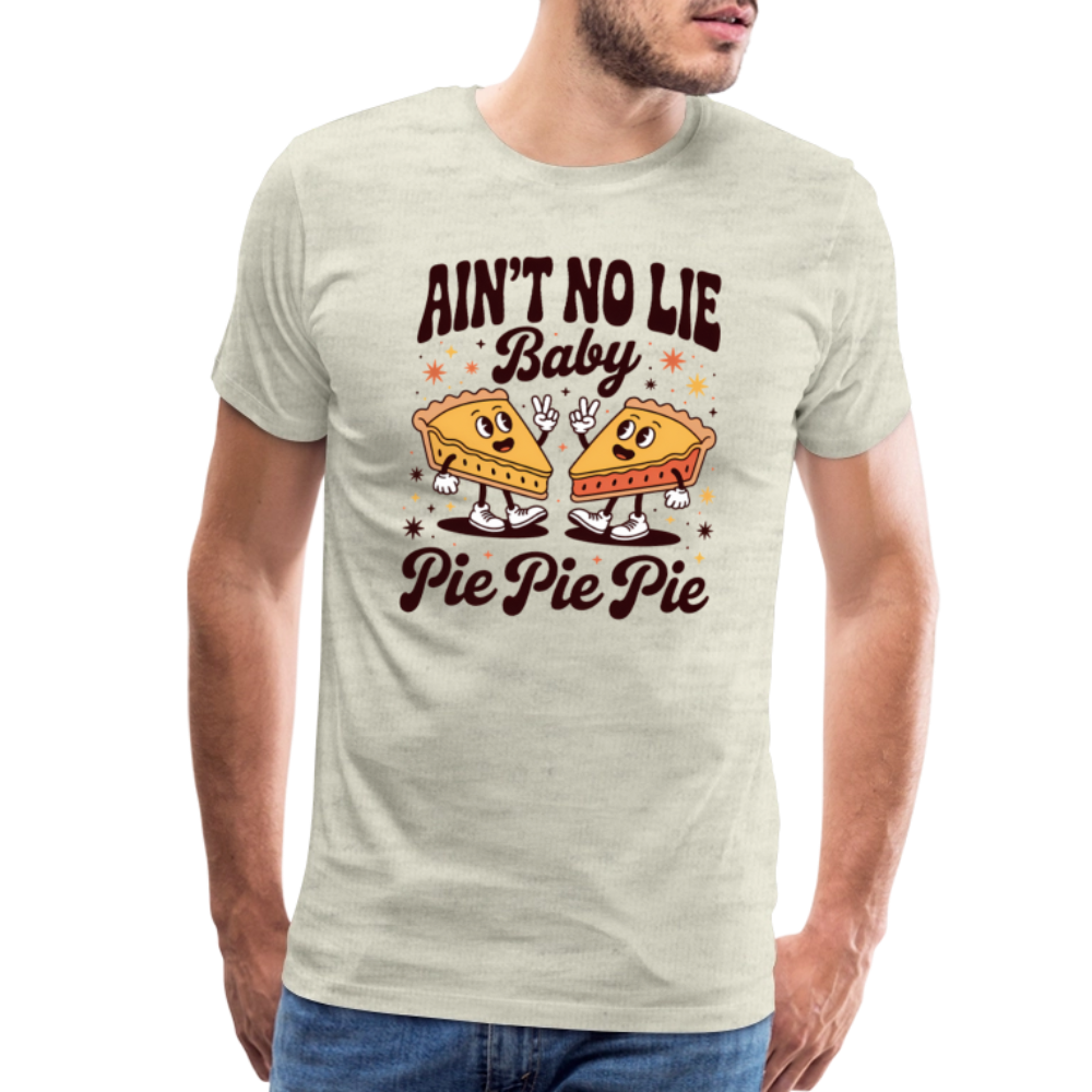 Thanksgiving Pie Men's Premium Tee - heather oatmeal