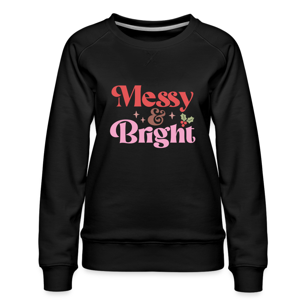 Messy & Bright Holiday Sweatshirt - black