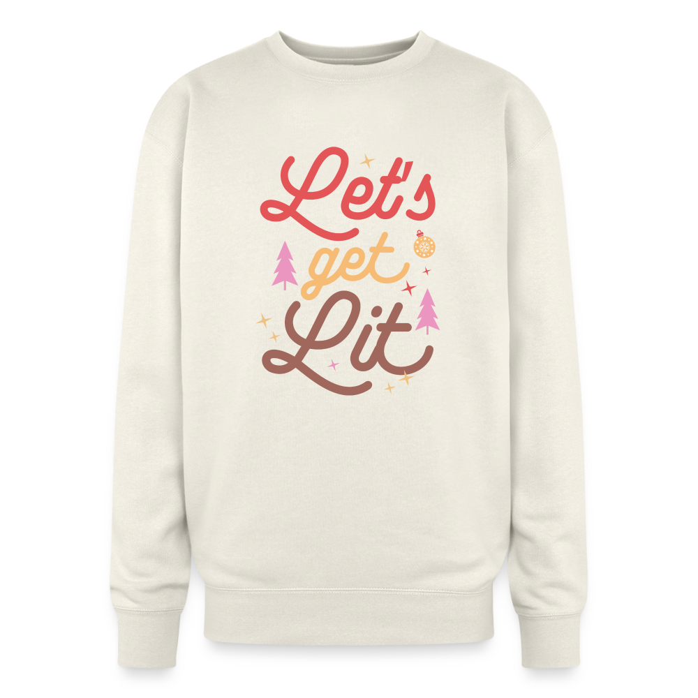 Let's Get Lit Oversized Sweatshirt - ivory