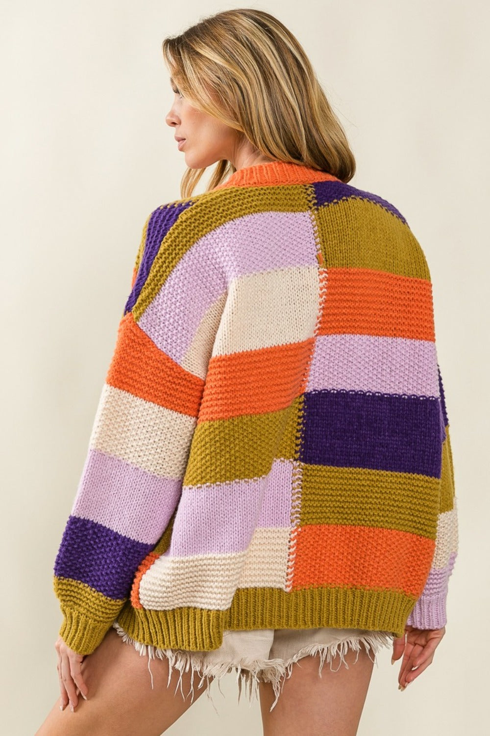 Ivy Bold & Cozy Color Block Cardigan