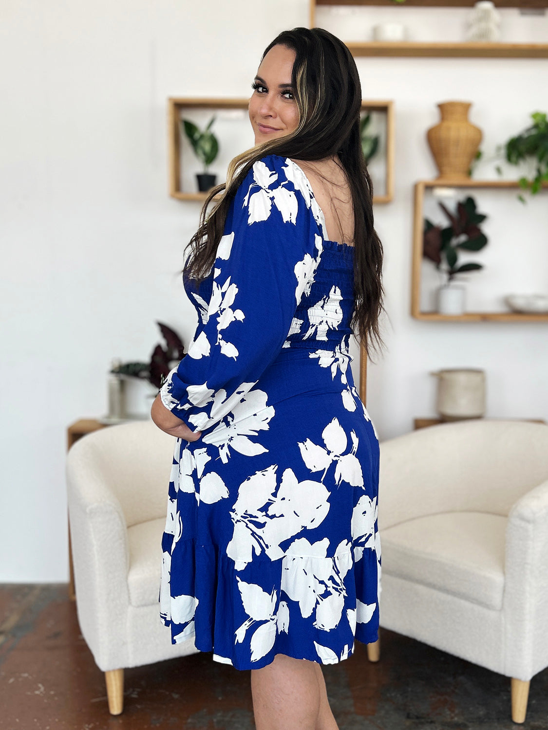 Isla Smocked Floral Dress