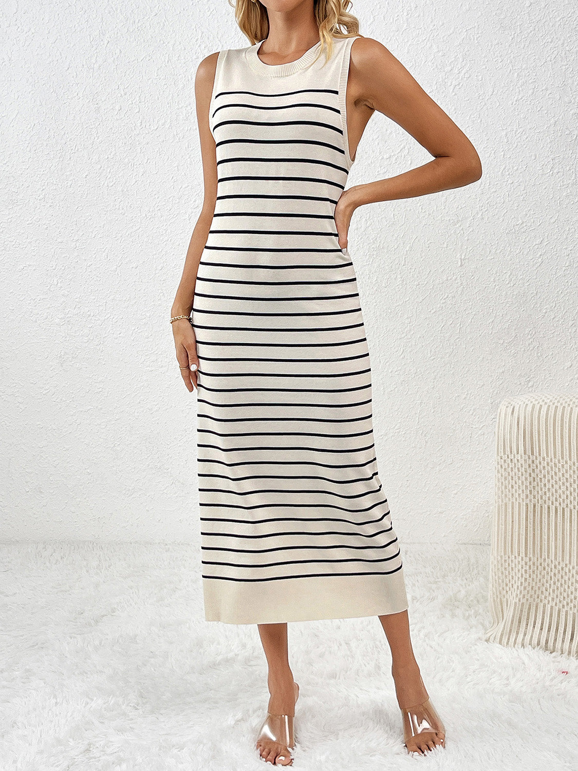 Orla Striped Knit Dress