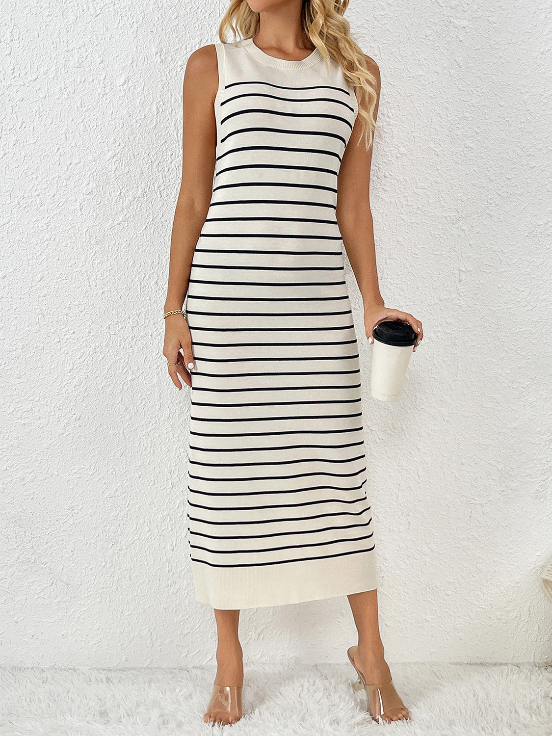 Orla Striped Knit Dress