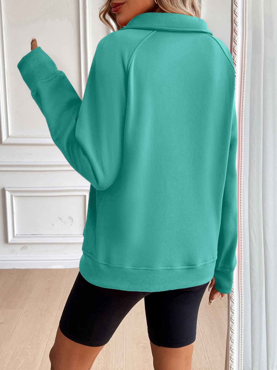 Maris Half Zip Raglan Sweatshirt