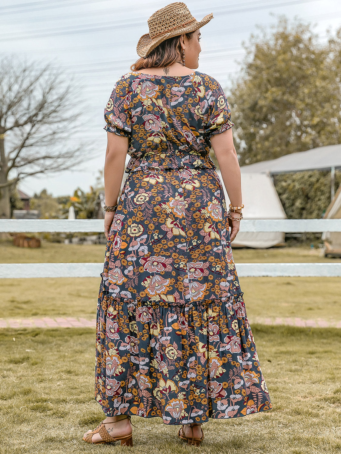 Flora Top & Skirt Set