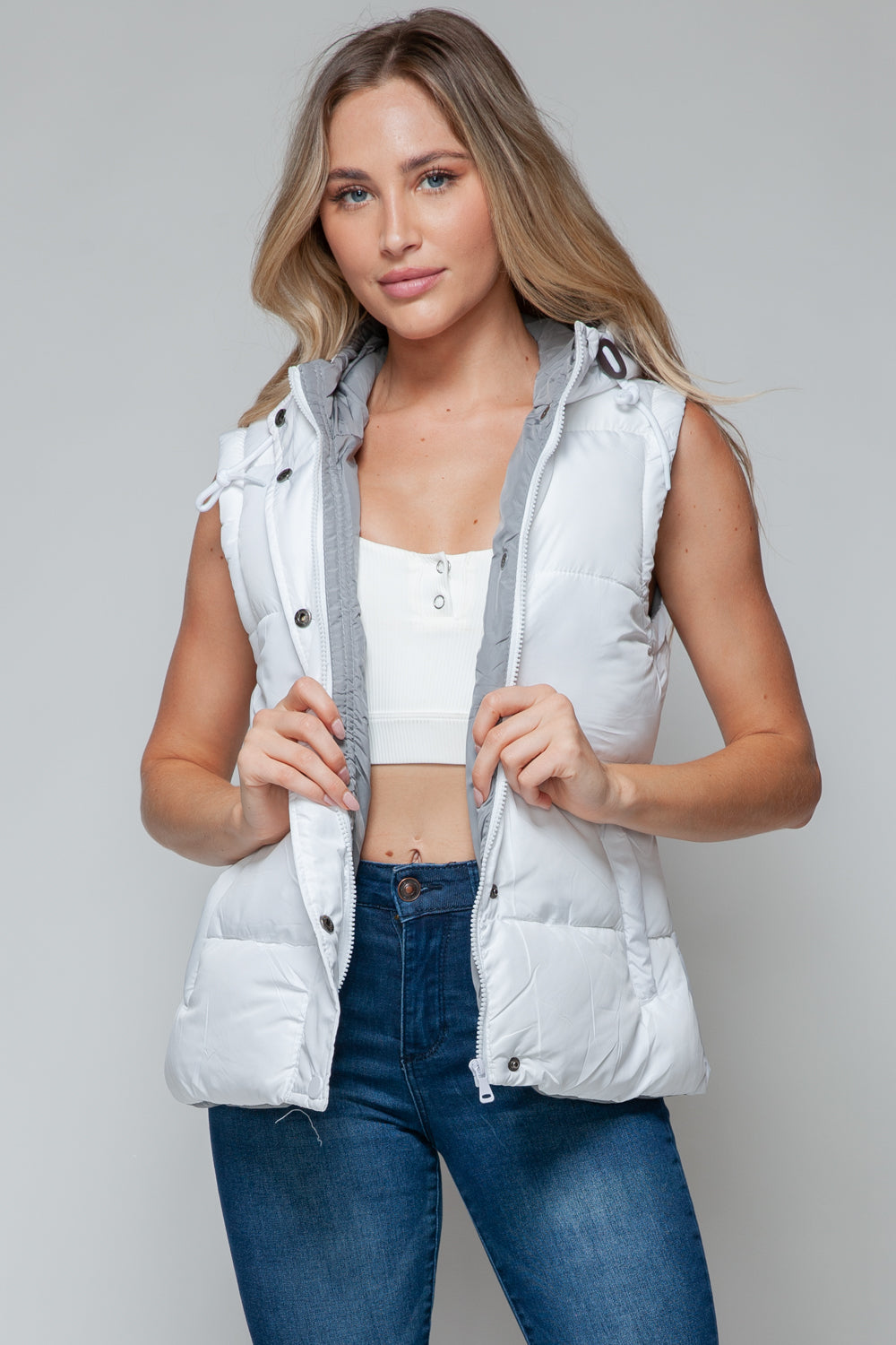 Eira Snap & Zip Hooded Vest