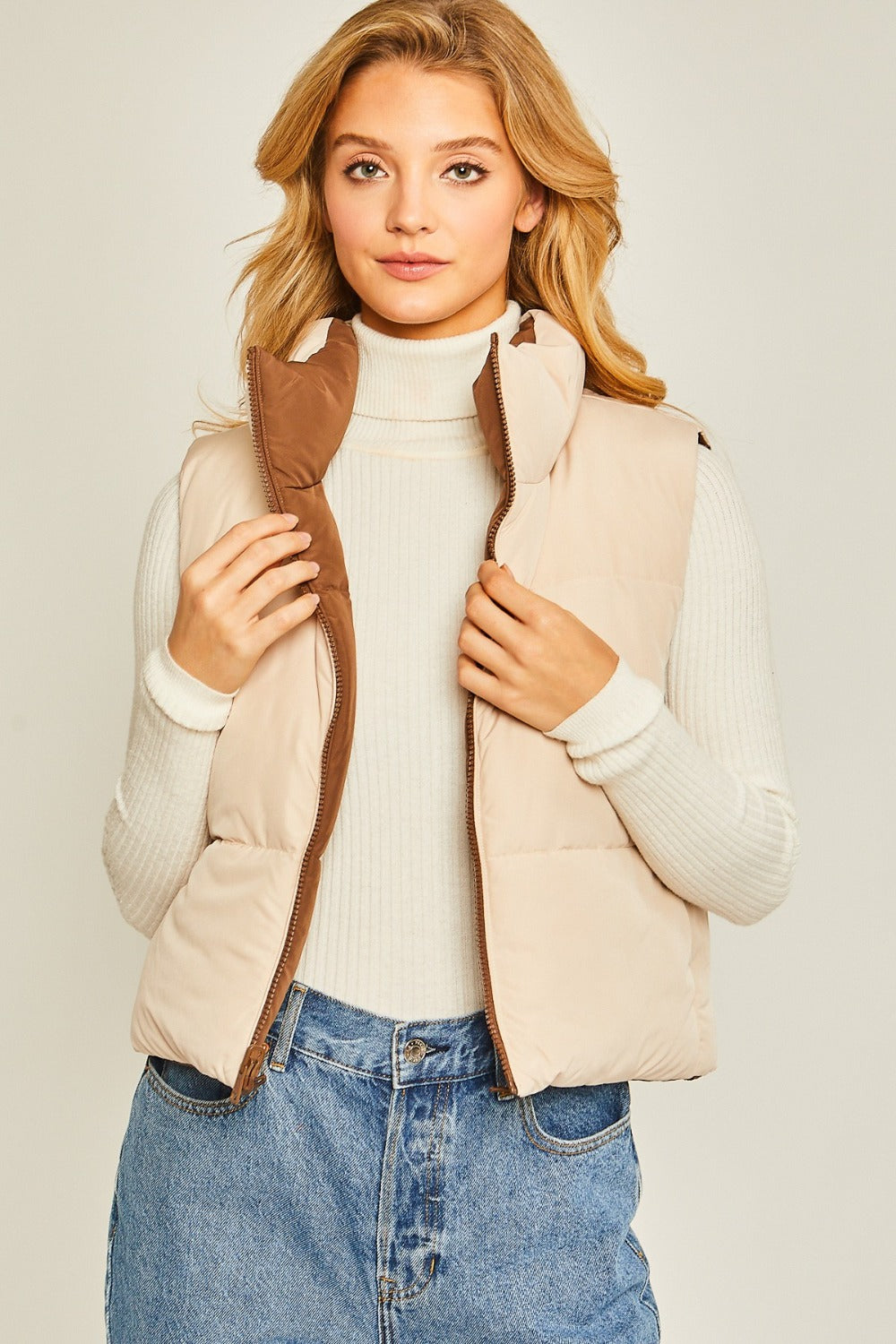 Elidi Reversible Cropped Vest