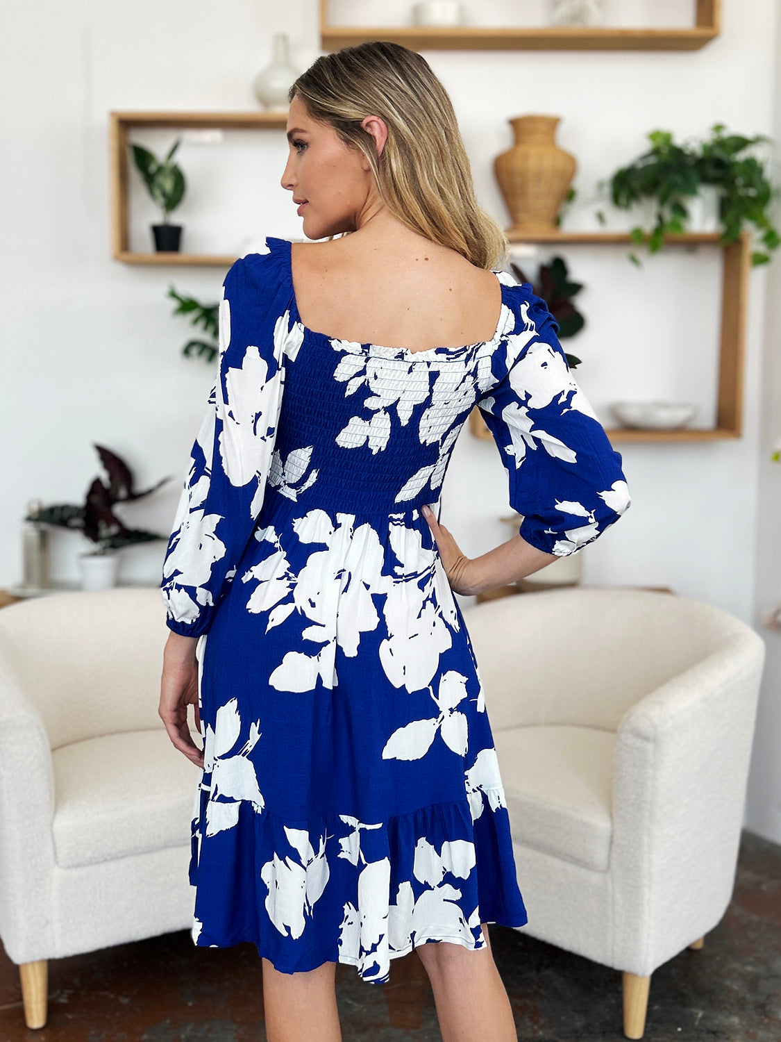 Isla Smocked Floral Dress