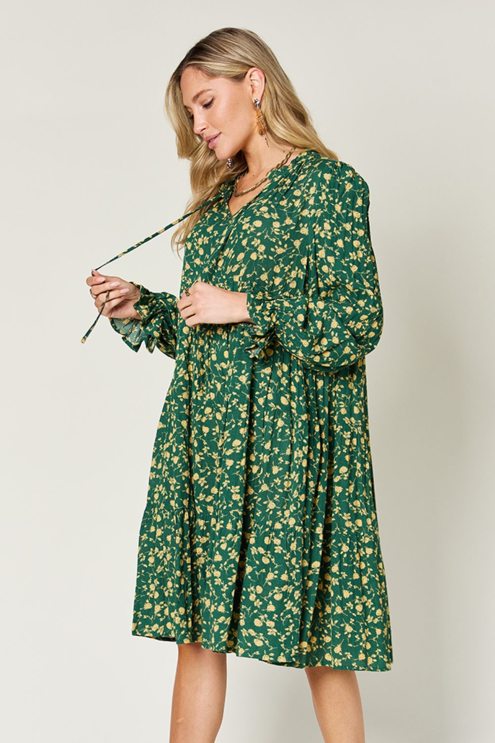 Early Blooms Tiered Dress