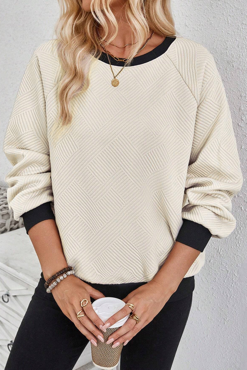 Isolde Textured Sweatshirt