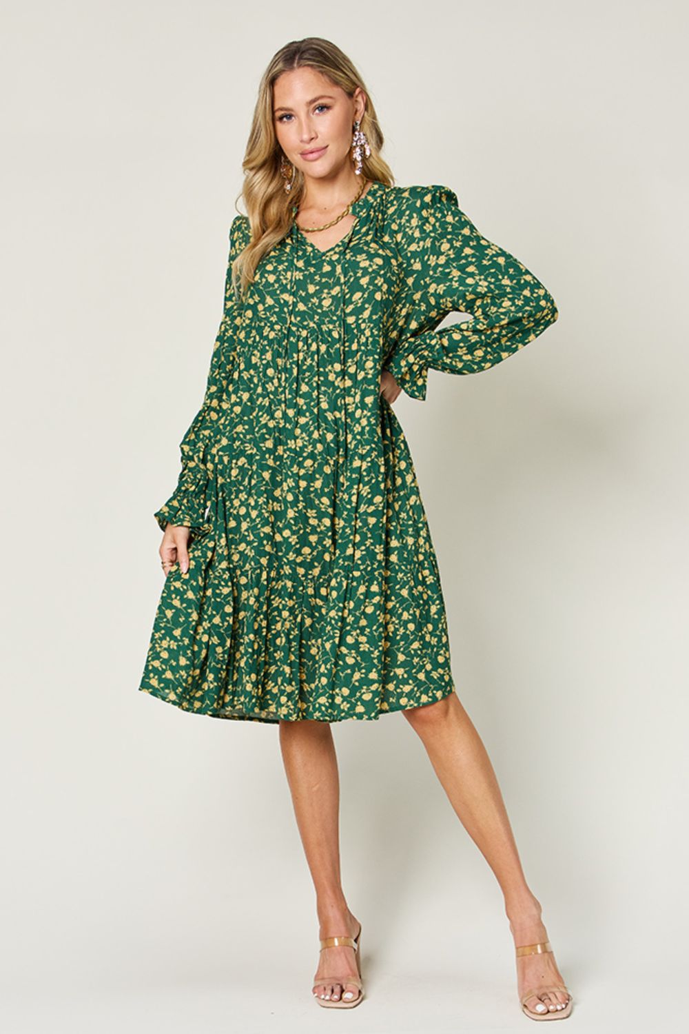 Early Blooms Tiered Dress