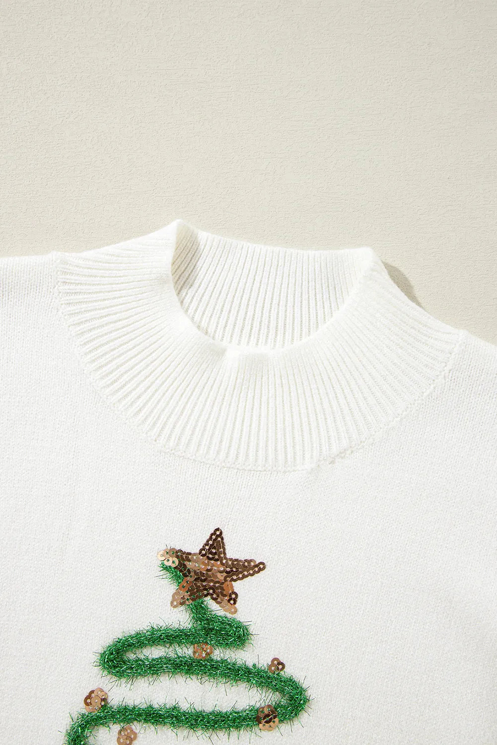 Tinsel Tree Sequin Sweater