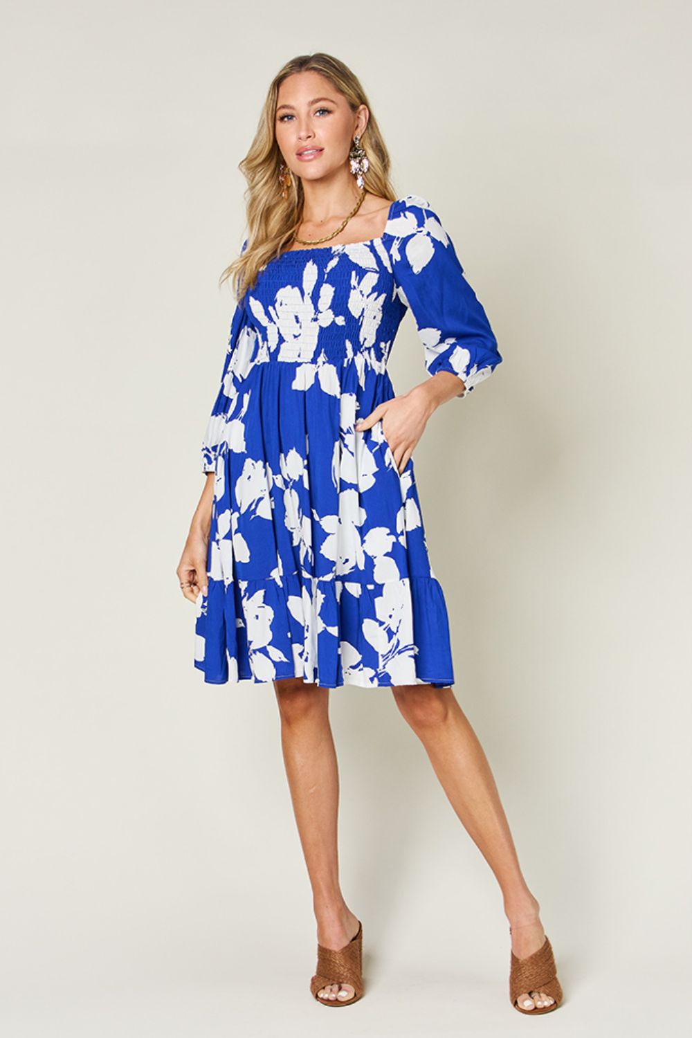Isla Smocked Floral Dress
