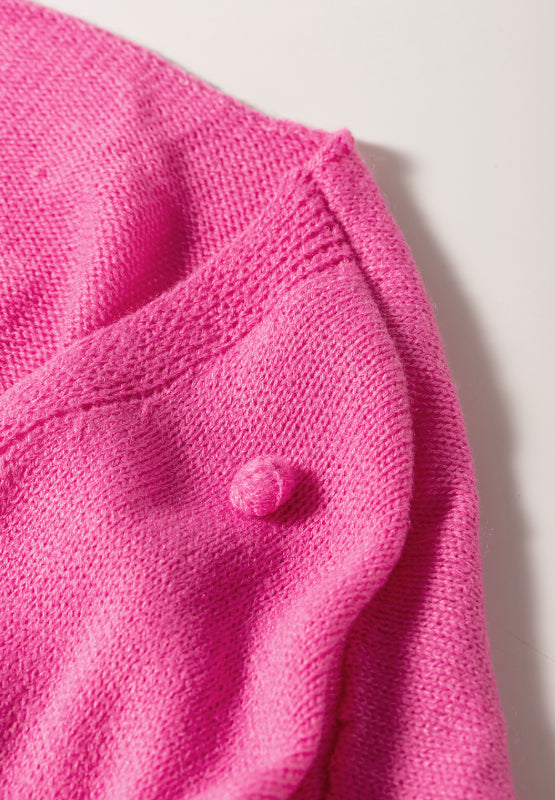 Rosewyn PomPom Color Block Cardigan