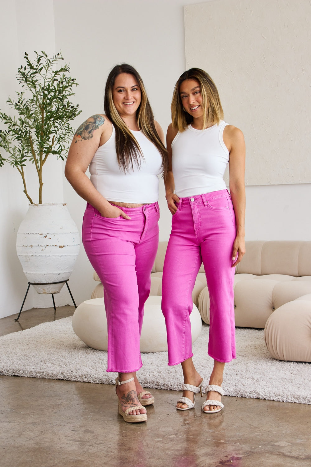 Isla Cropped High Waist Jeans by RFM