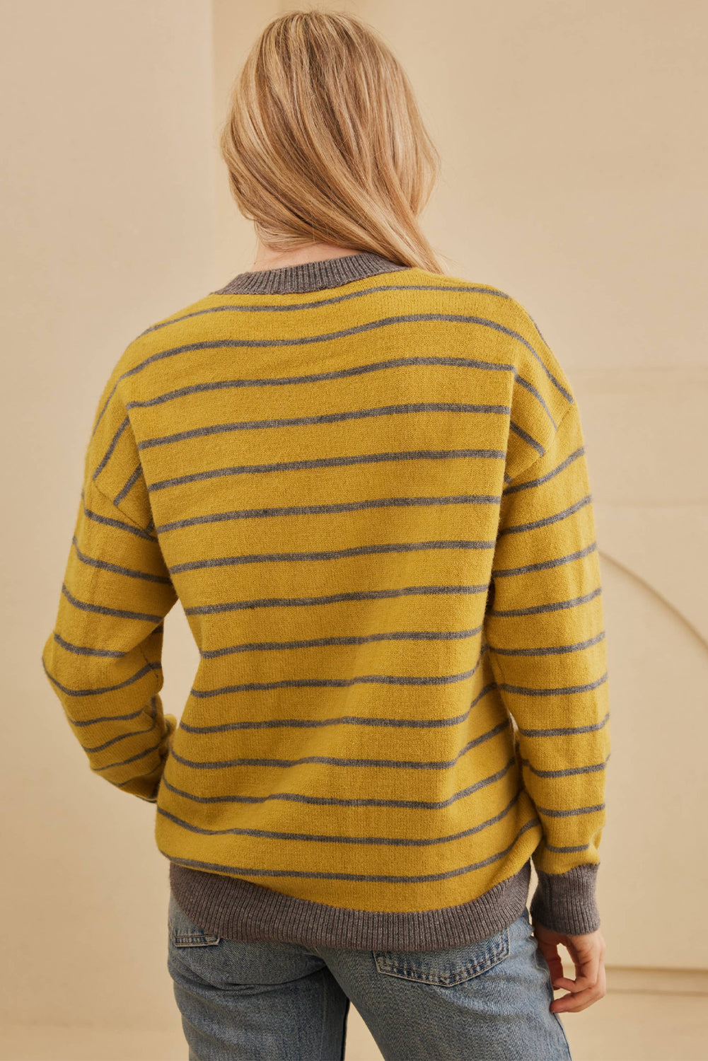 Daisy Bloom Striped Sweater