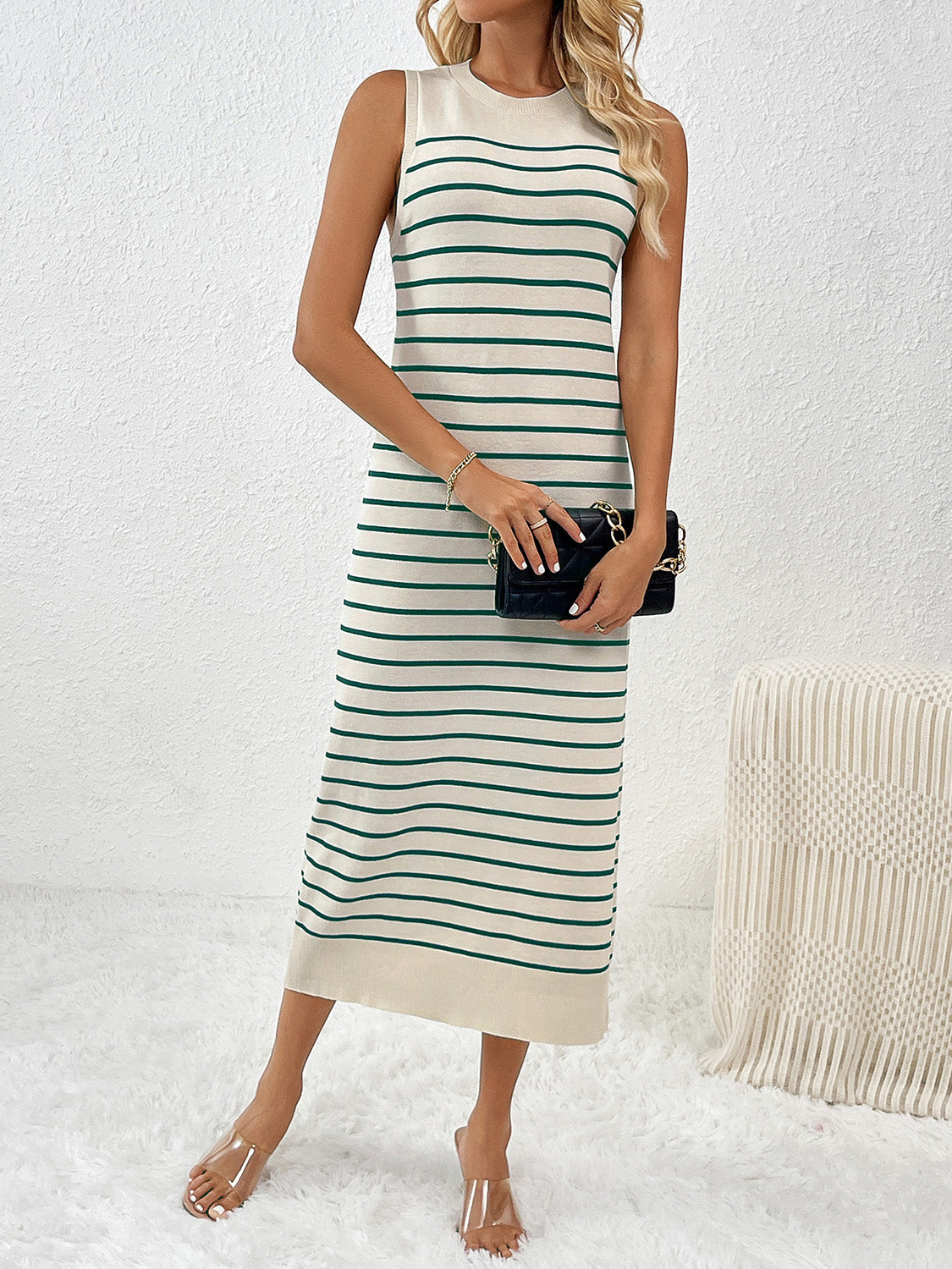 Orla Striped Knit Dress