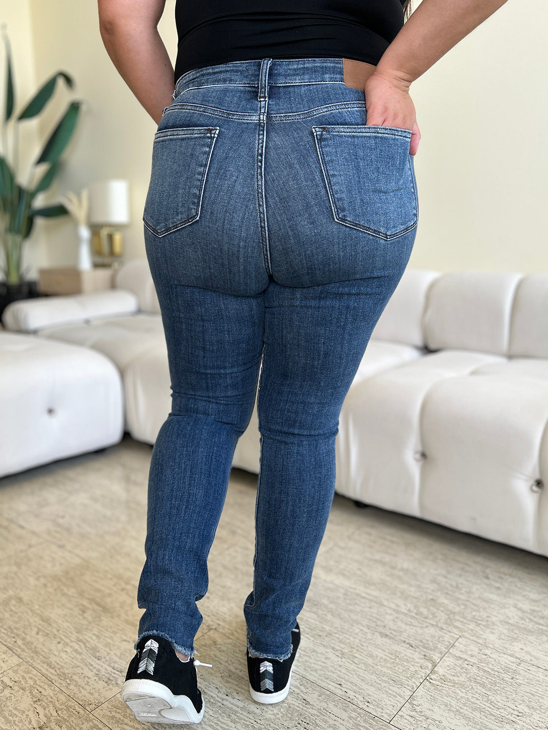 Keira High Waist Distressed Skinny Jeans