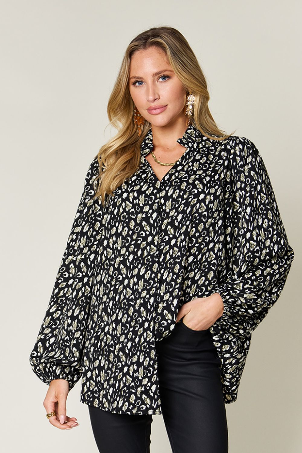 Serena Leopard Print Blouse
