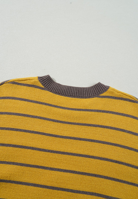 Daisy Bloom Striped Sweater