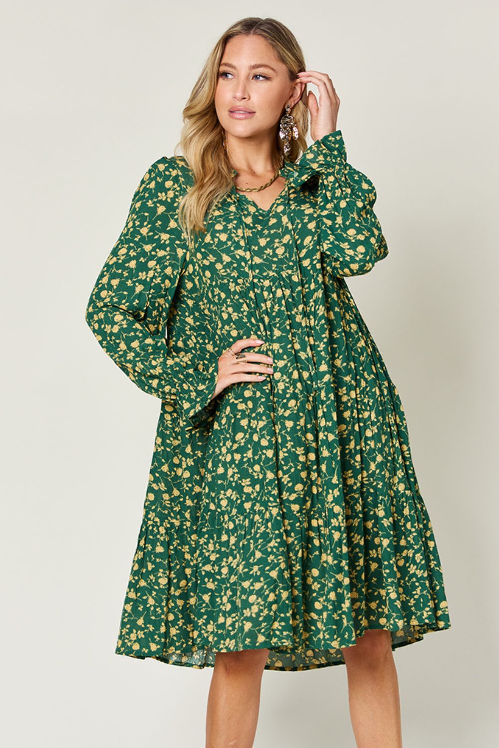 Early Blooms Tiered Dress