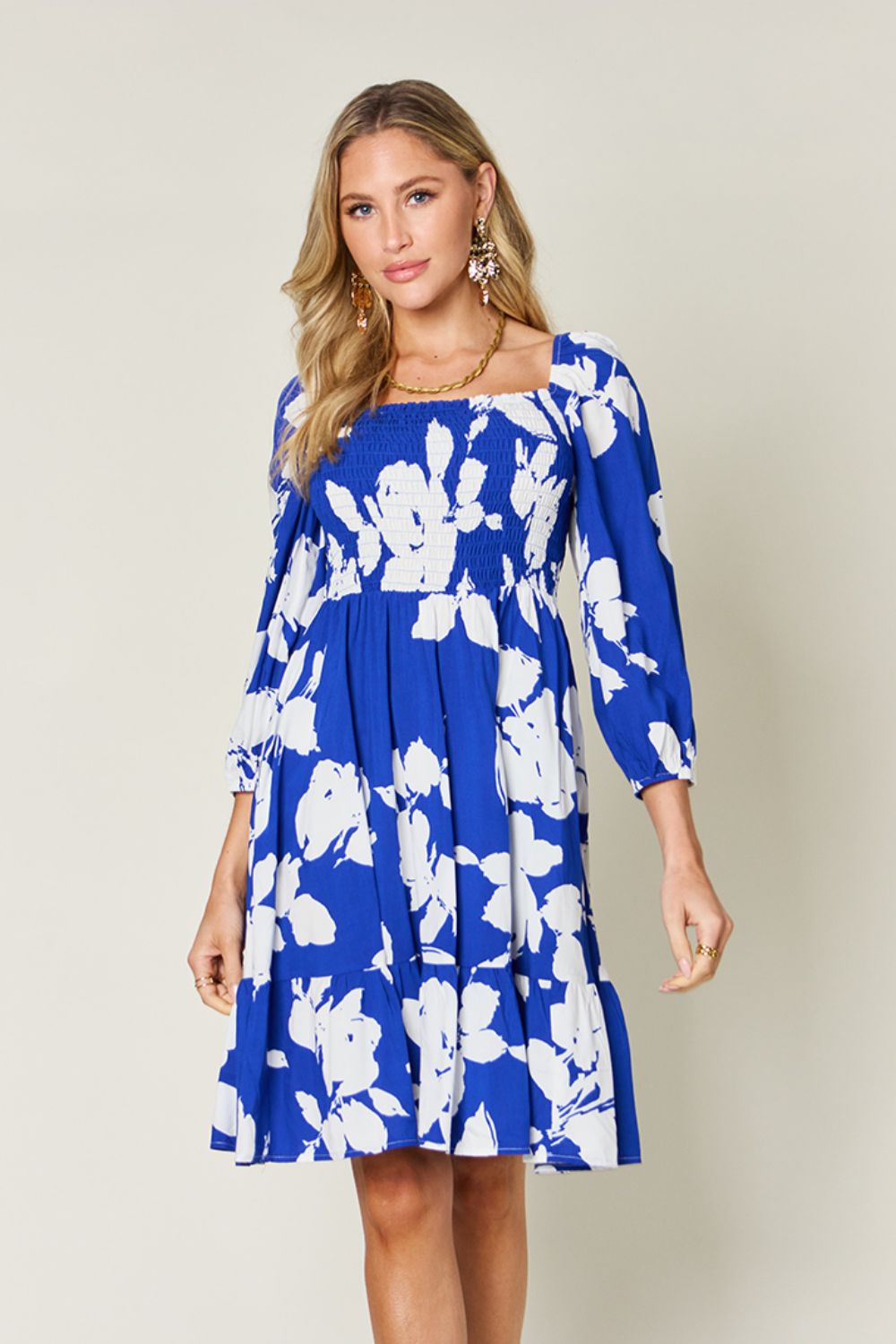 Isla Smocked Floral Dress