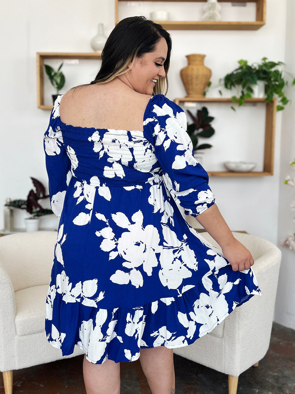 Isla Smocked Floral Dress