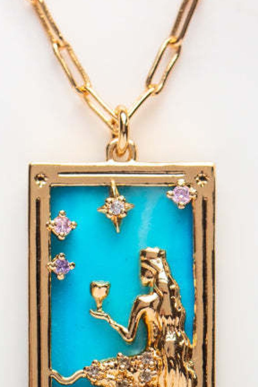 Arcana Tarot Card Pendant Necklace