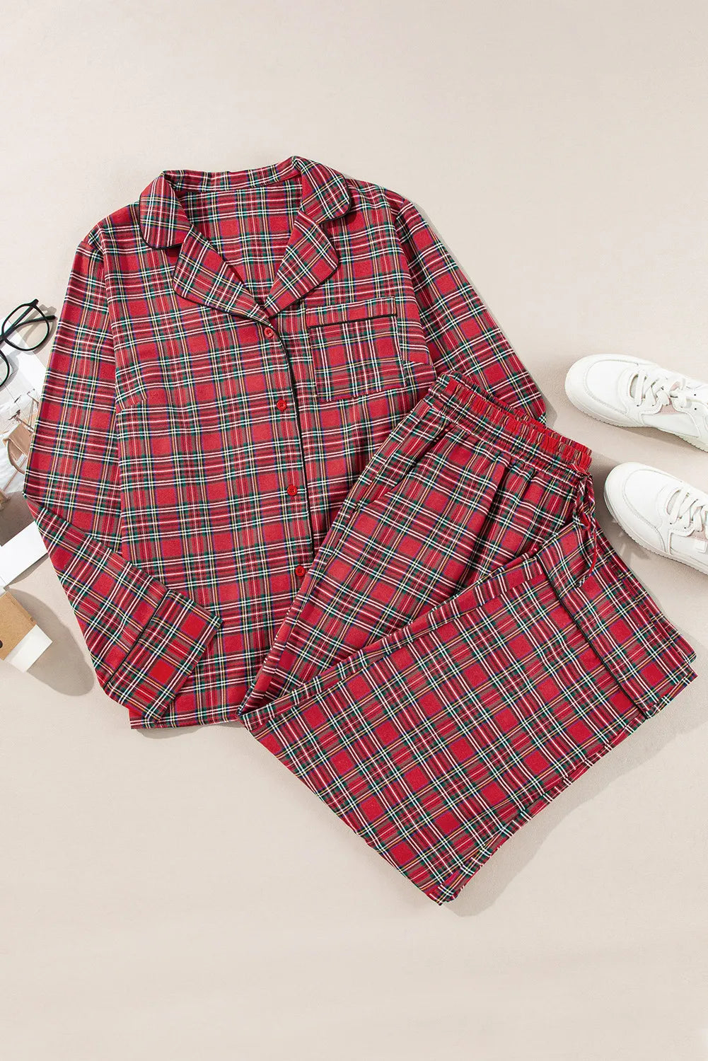 Elowen Plaid Lounge Set