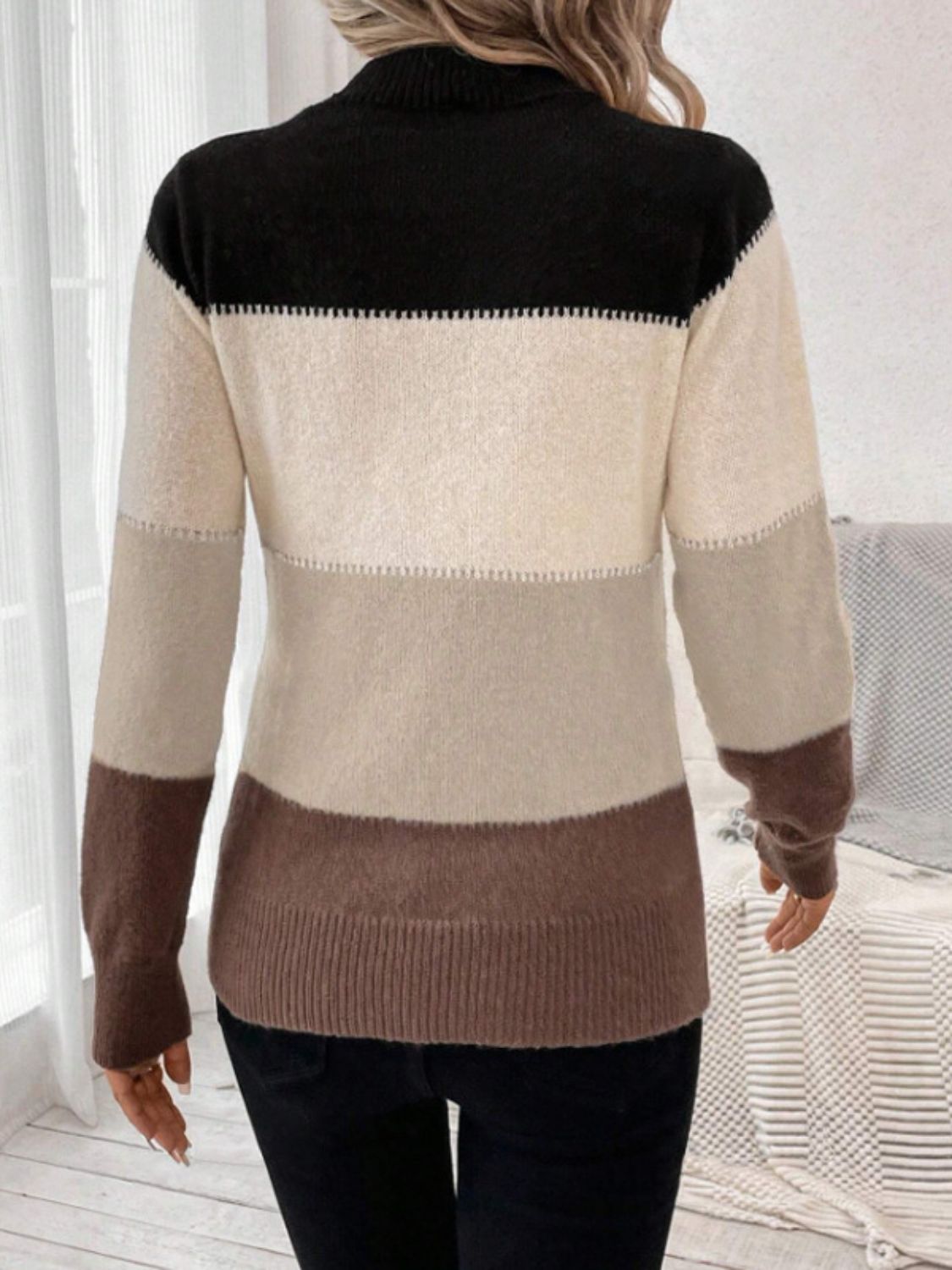 Hazelwood Color Block Sweater