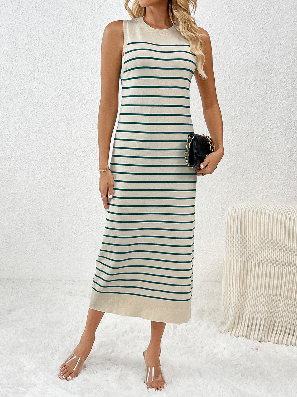 Orla Striped Knit Dress