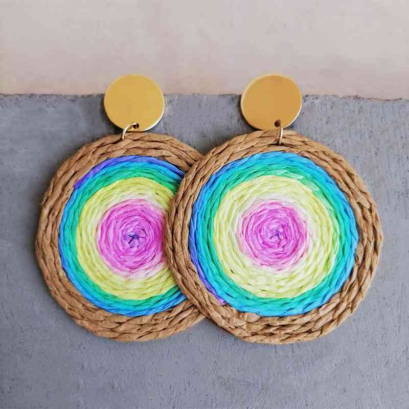 Cala Raffia Teardrop Earrings