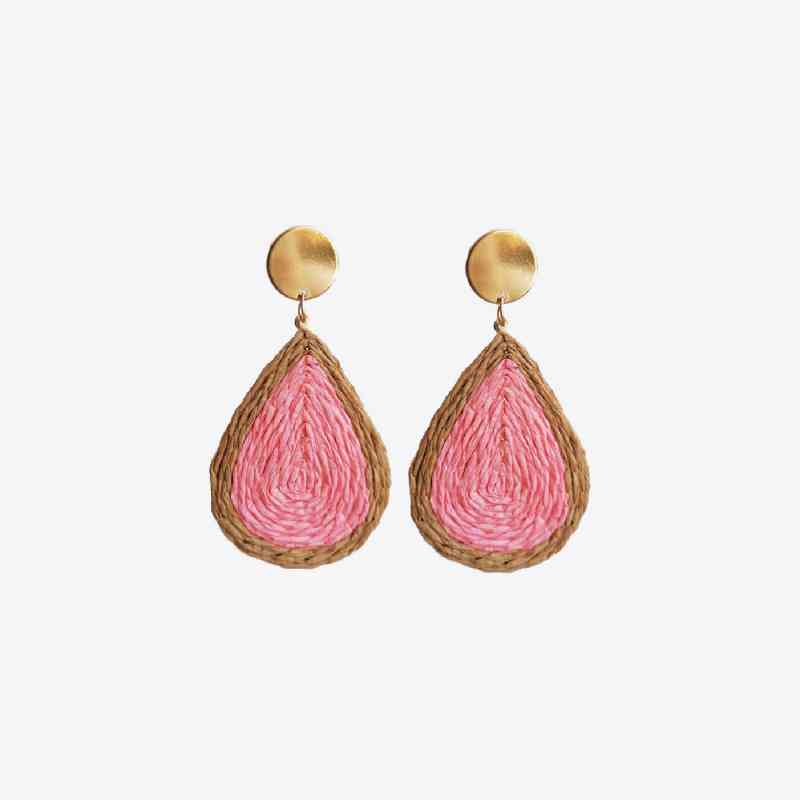 Cala Raffia Teardrop Earrings