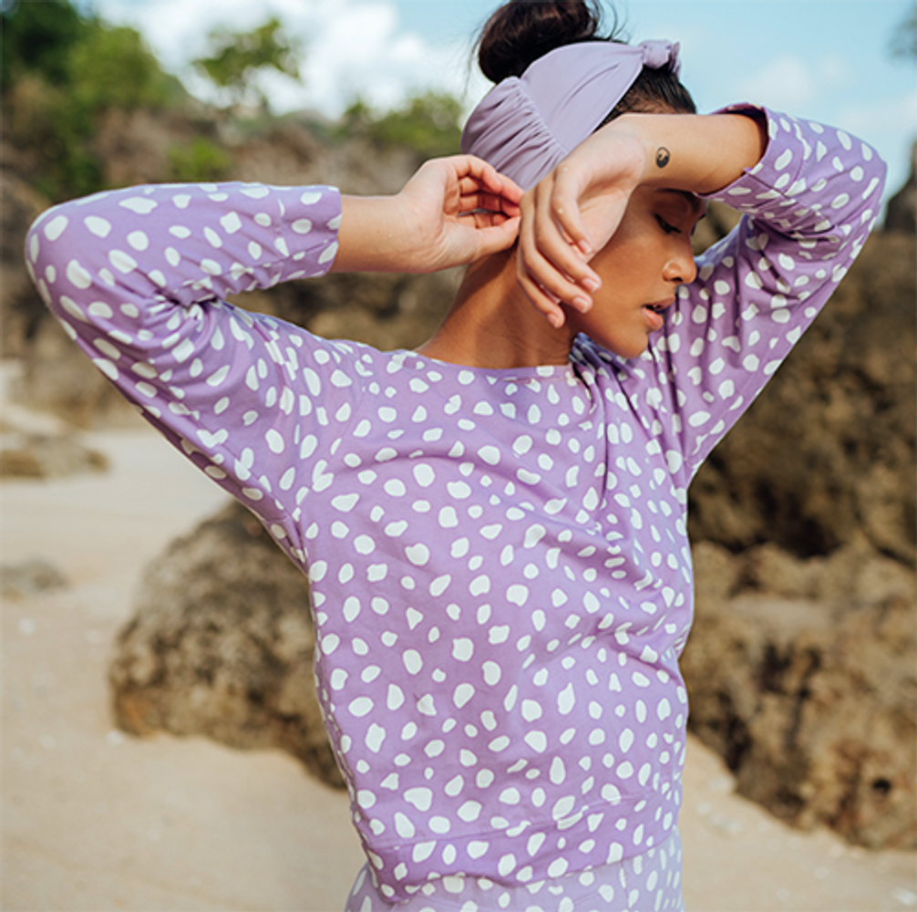 Lilac Arnoldi Organic Cotton Sweatshirt