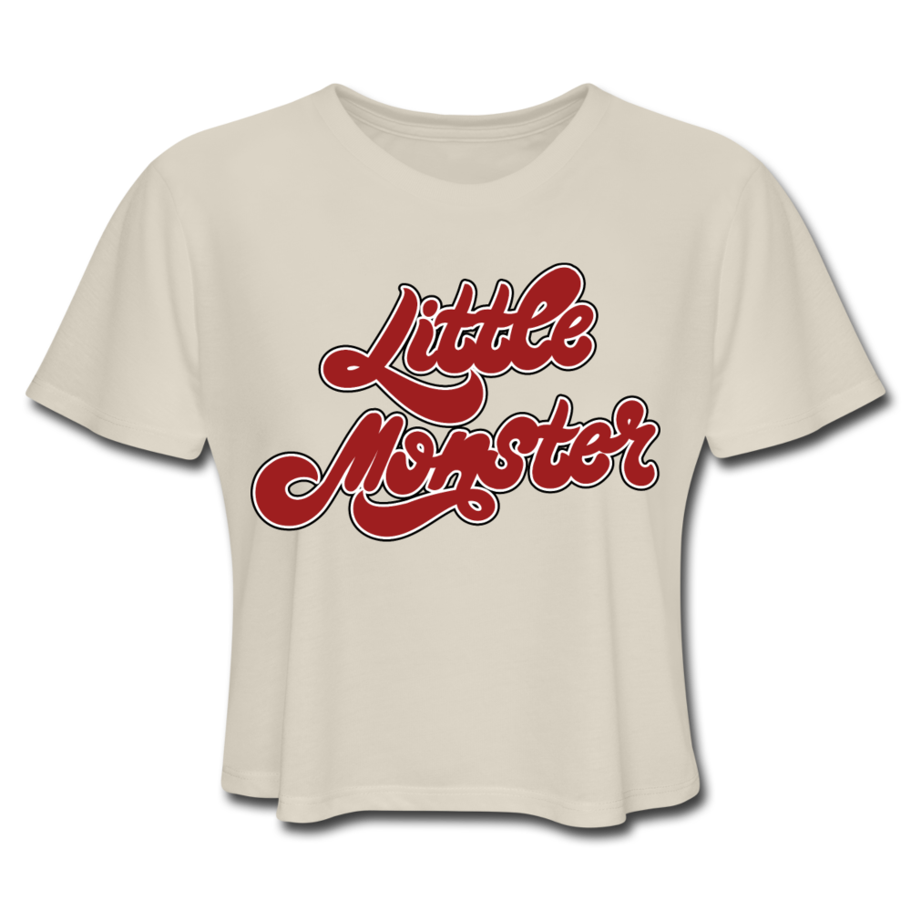 Little Monster Cropped Tee - dust