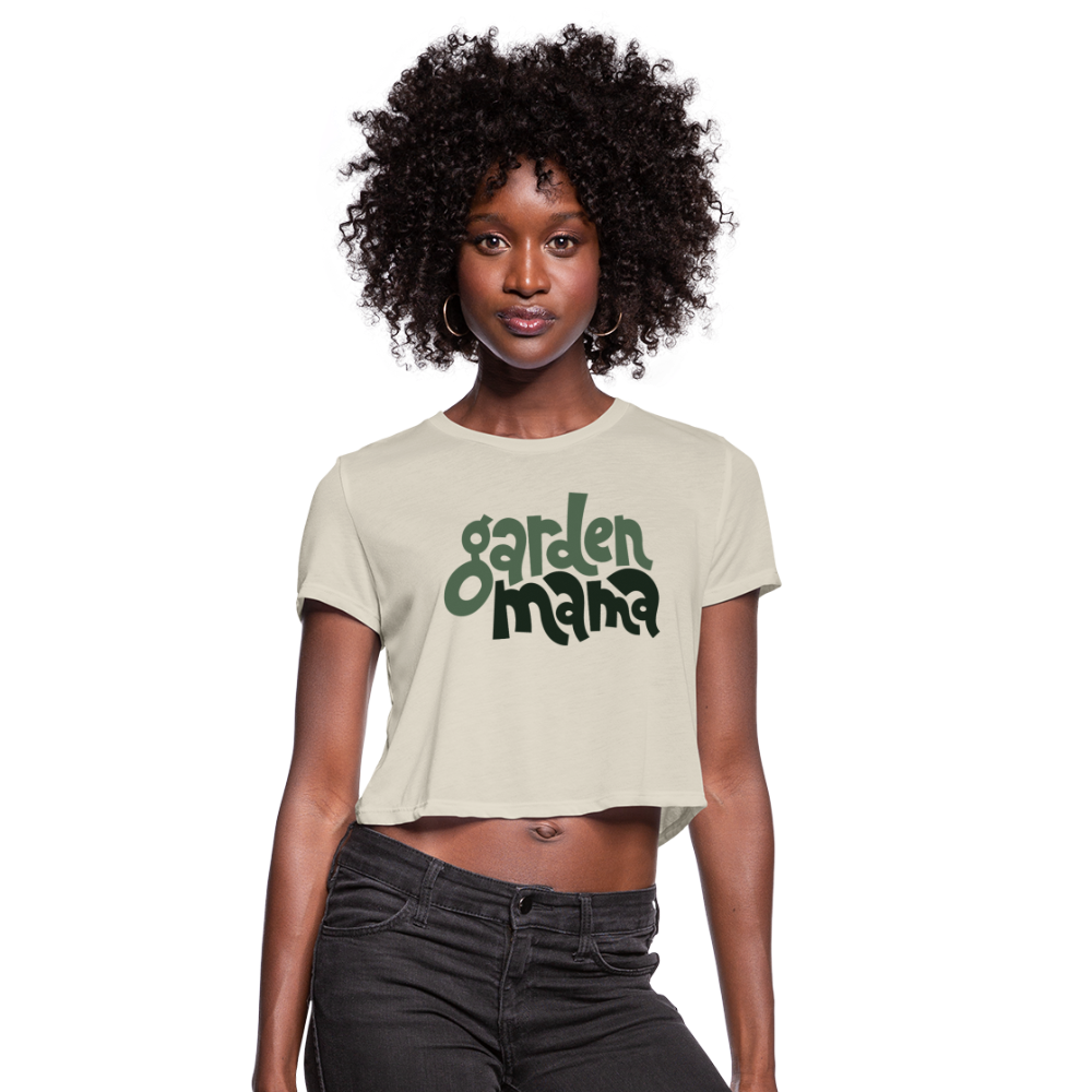 Garden Mama Women's Cropped T-Shirt - dust