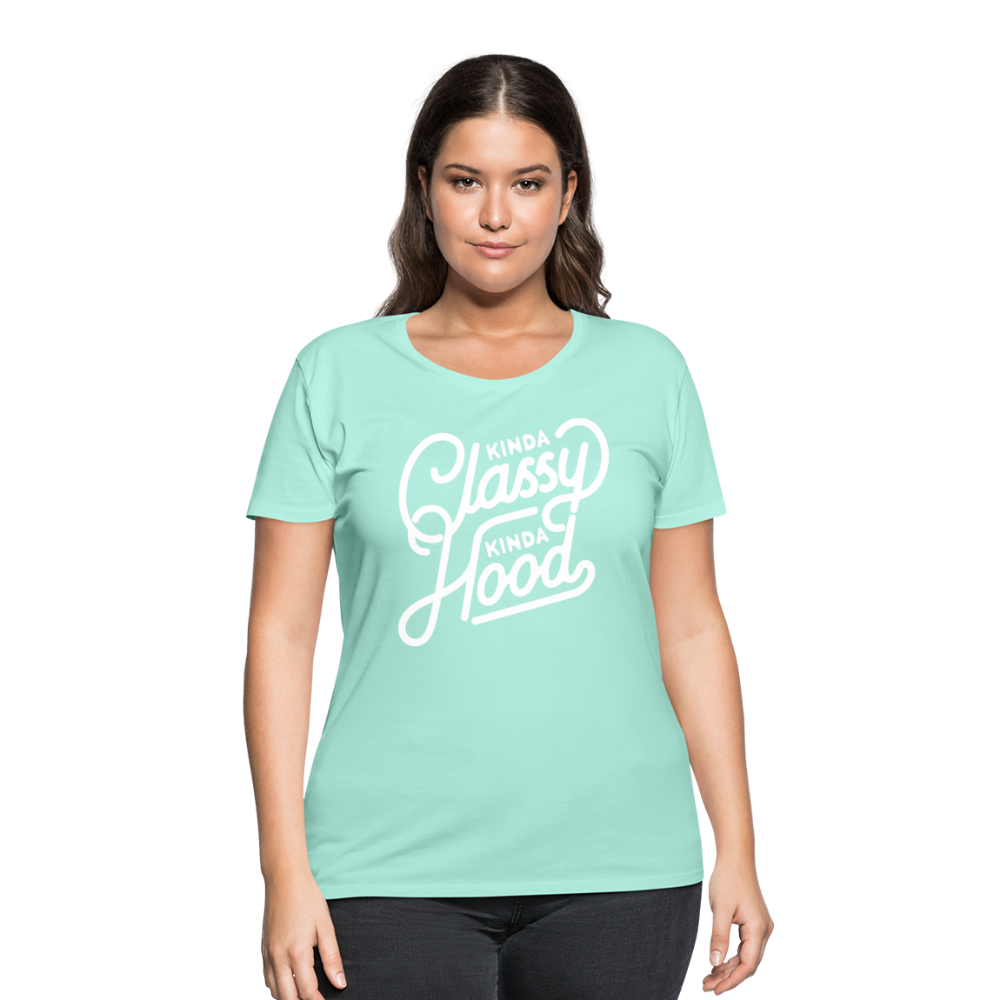 Kinda Classy Curvy Tee - mint