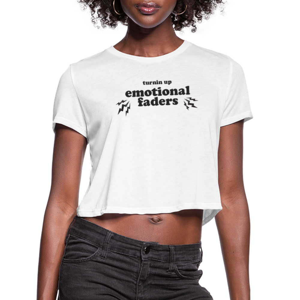 Emotional Faders Cropped Tee - white