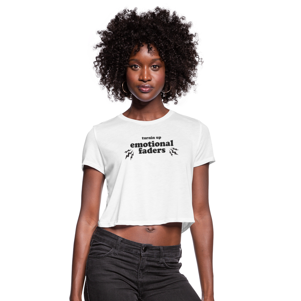Emotional Faders Cropped Tee - white