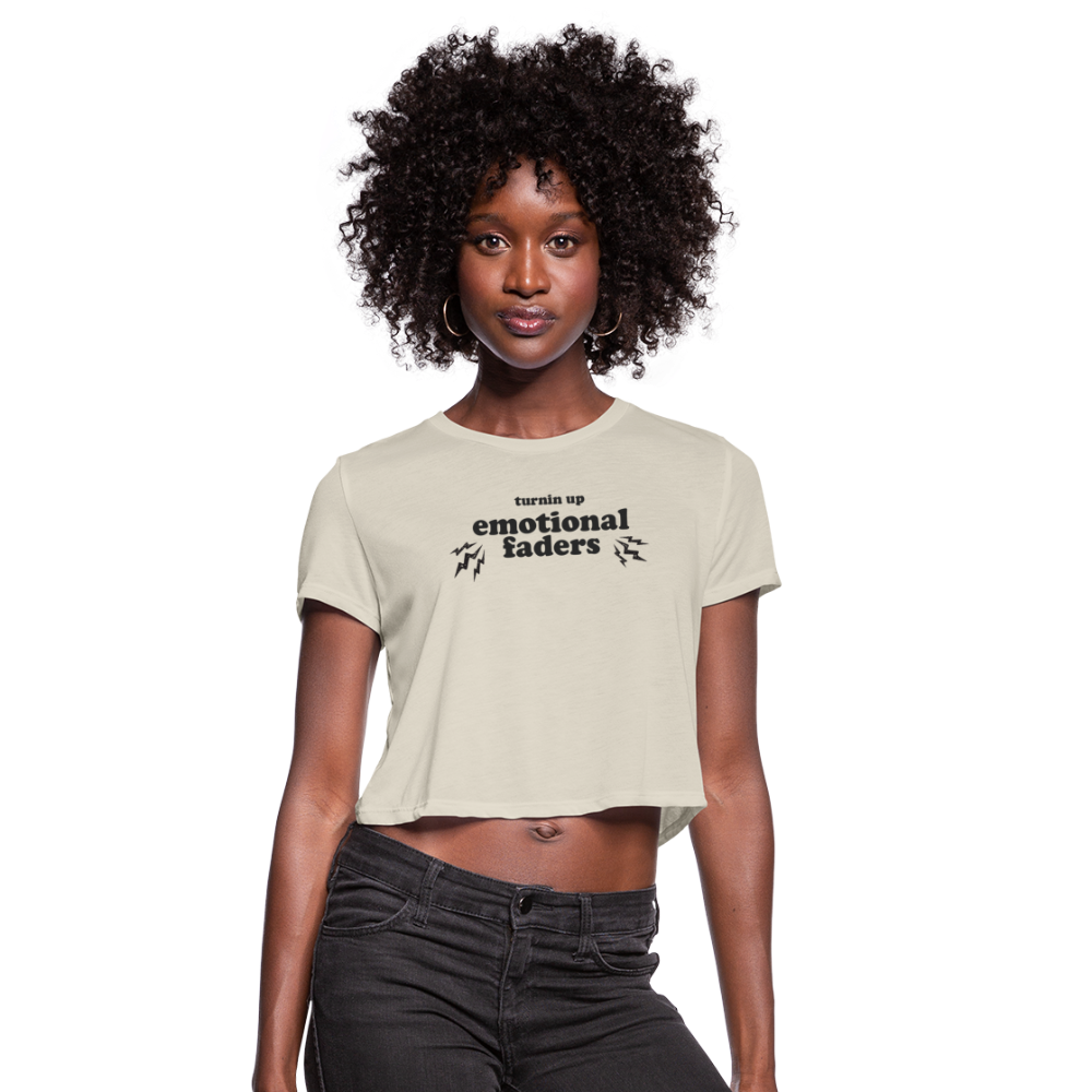 Emotional Faders Cropped Tee - dust