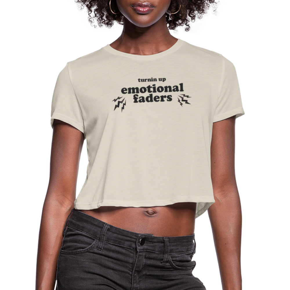 Emotional Faders Cropped Tee - dust