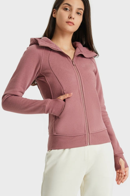 Elara Zip-Up Seam Detail Sports Jacket