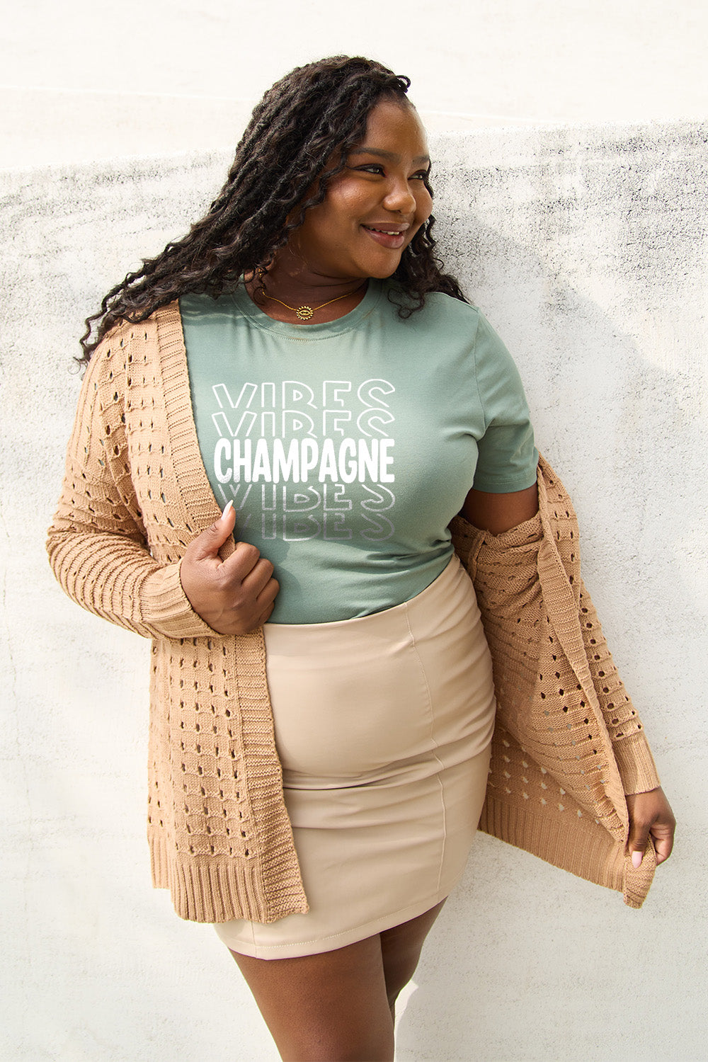 Amara Champagne Vibes Graphic Tee