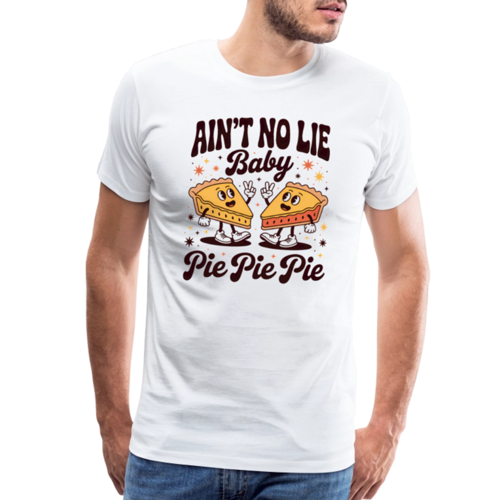 Thanksgiving Pie Men's Premium Tee - white